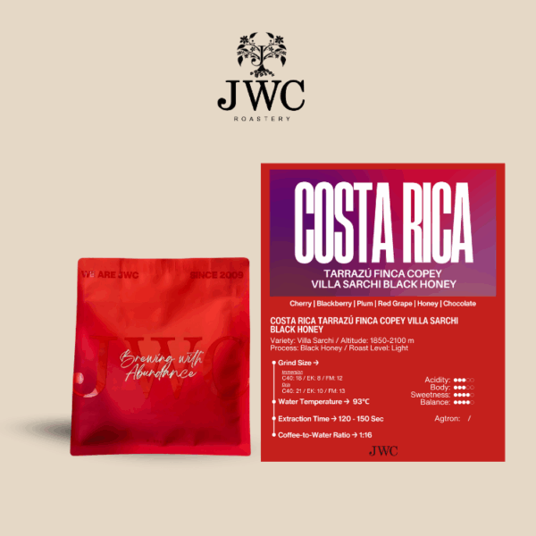 Costa Rica Tarrazú Finca Copey Villa Sarchi Black Honey - Image 1